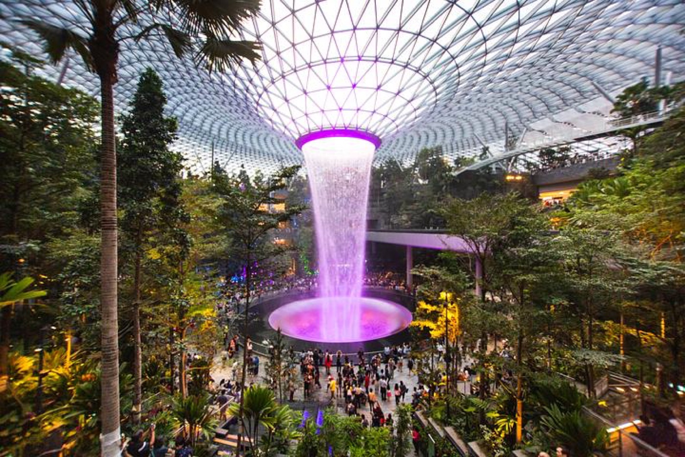 The Rain Vortex at Jewel Changi Airport
